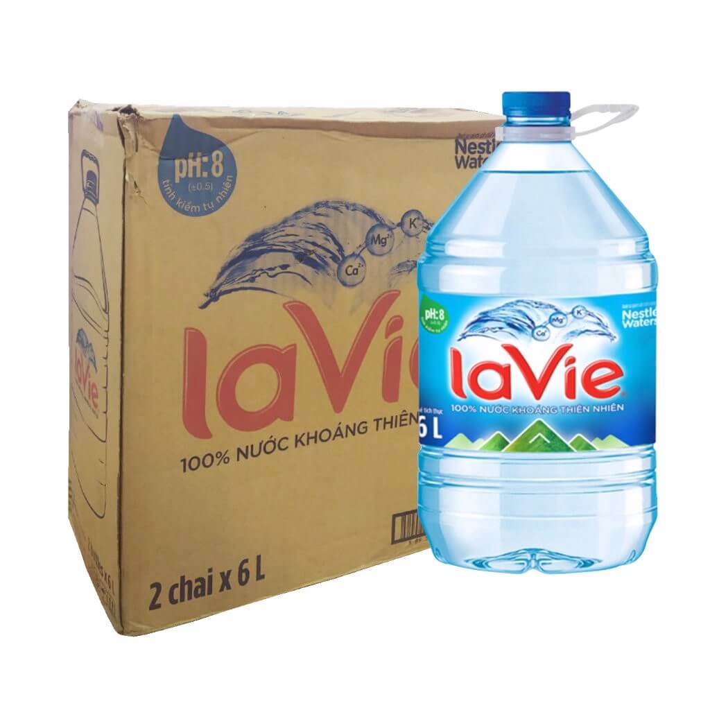 Nước khoáng Lavie 6L 